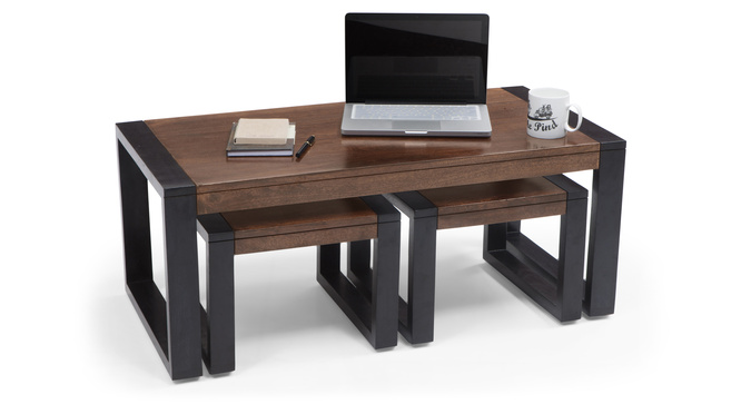 Quantico Coffee Table With Nested Stools